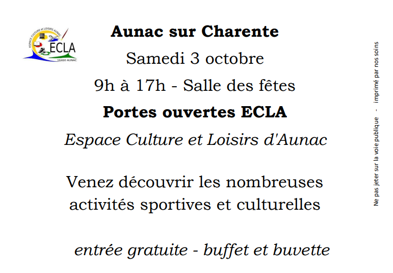 Portes ouvertes de l'association ECLA