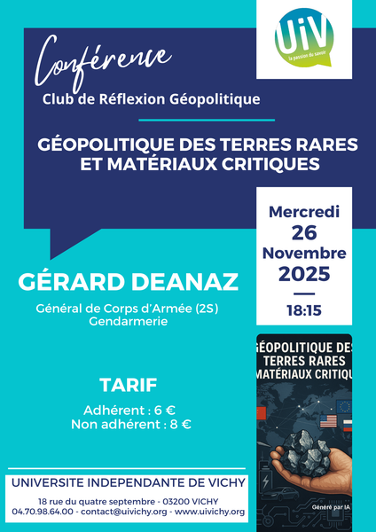 Géopolitique des terres rares et matériaux critiques