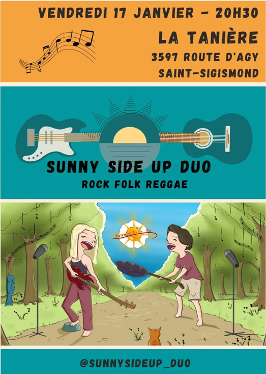 Concert live : Sunny Side Up Duo au restaurant La Tanière_Saint-Sigismond