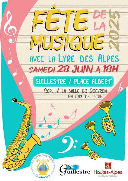 - © Lyre des alpes Concert fête de la musique de la Lyre des Alpes_Guillestre - © Lyre des alpes