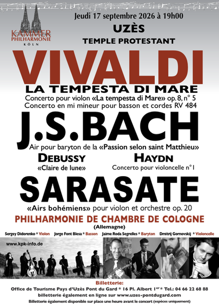 Chambre Philharmonique de Cologne en concert_Uzès