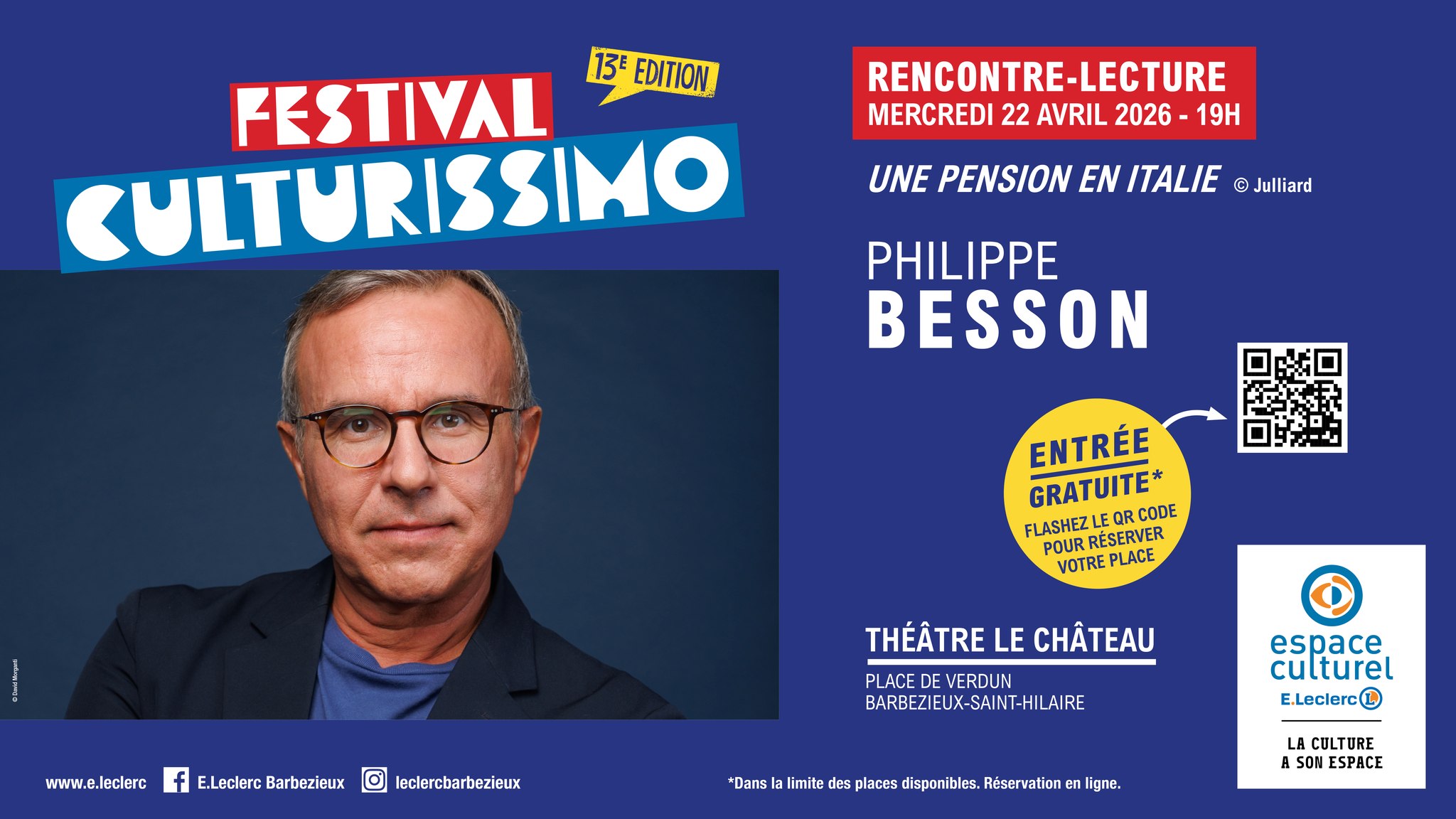 Festival Culturissimo - Philippe Besson