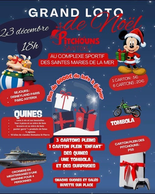 Loto de l’Association ” Les Pitchouns Saintois”