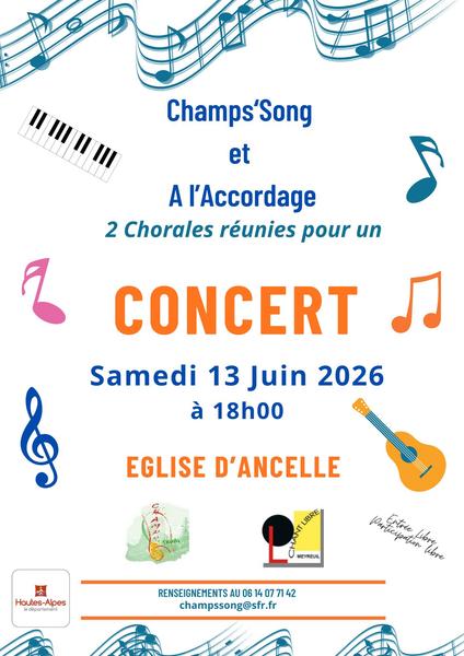 Concert chorale Champ'Song