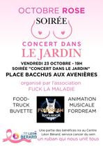 Affiche de la soirée spéciale Octobre Rose aux Avenières Veyrins-Thuellin