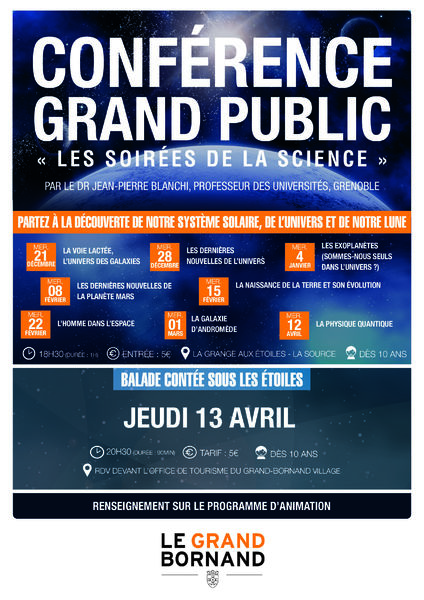 Affiche les soirées de la science