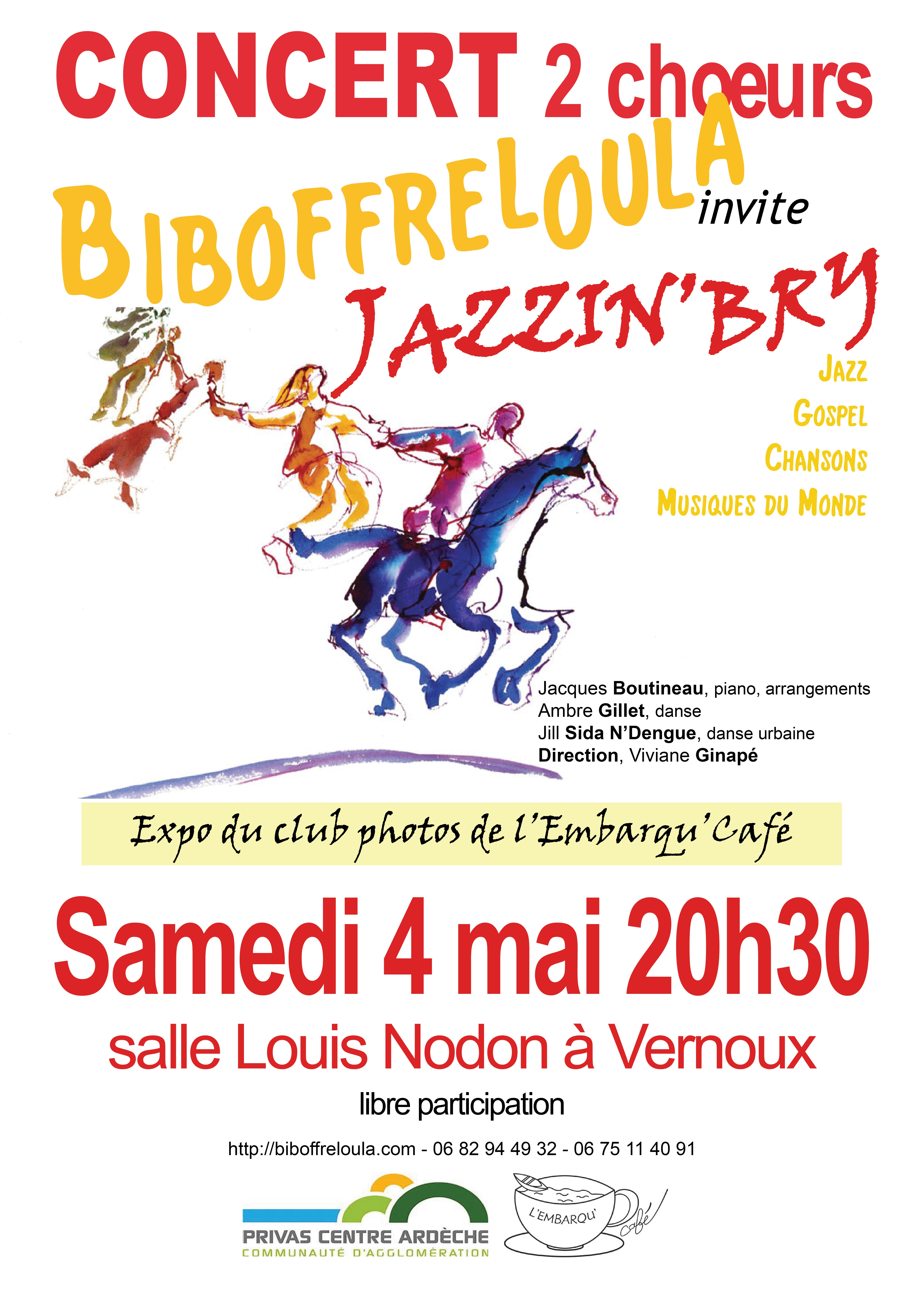 Alle leuke evenementen! : Concert 2 chœurs : Biboffreloula invite Jazzin'Bry