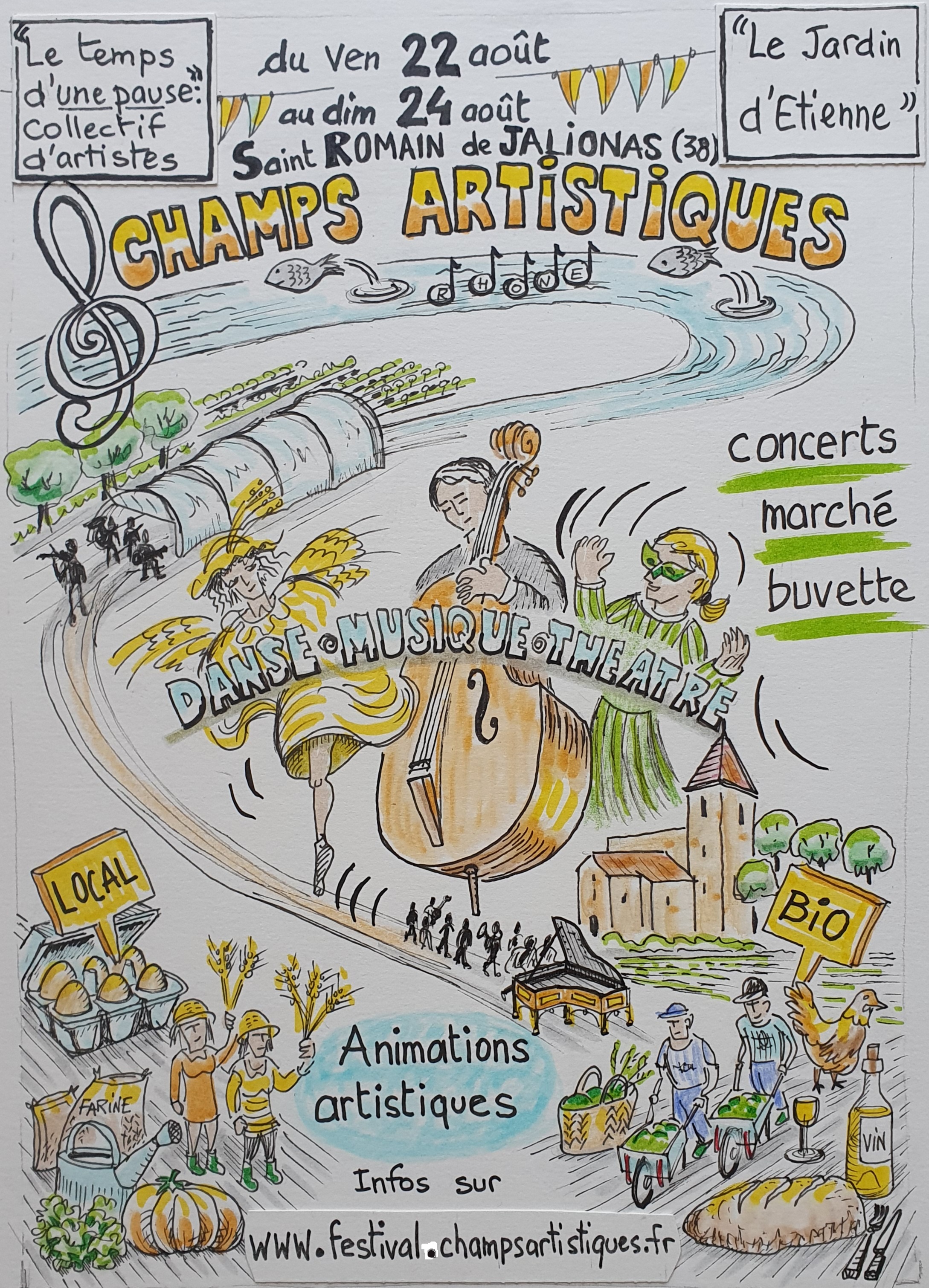 Festival Champs Artistiques - 1e édition_Saint-Romain-de-Jalionas