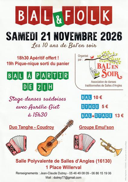 Stage et bal folk