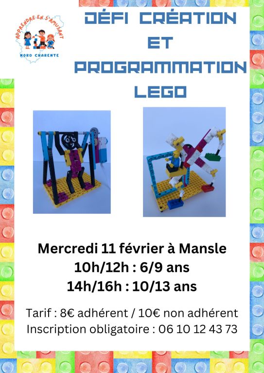Défi création et programmation Lego