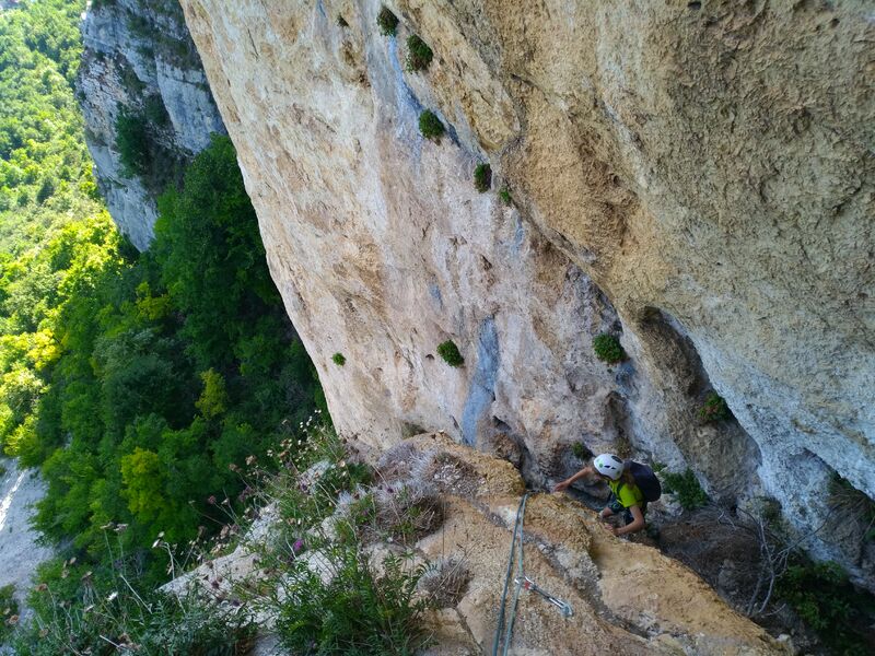 Escalade grande voie