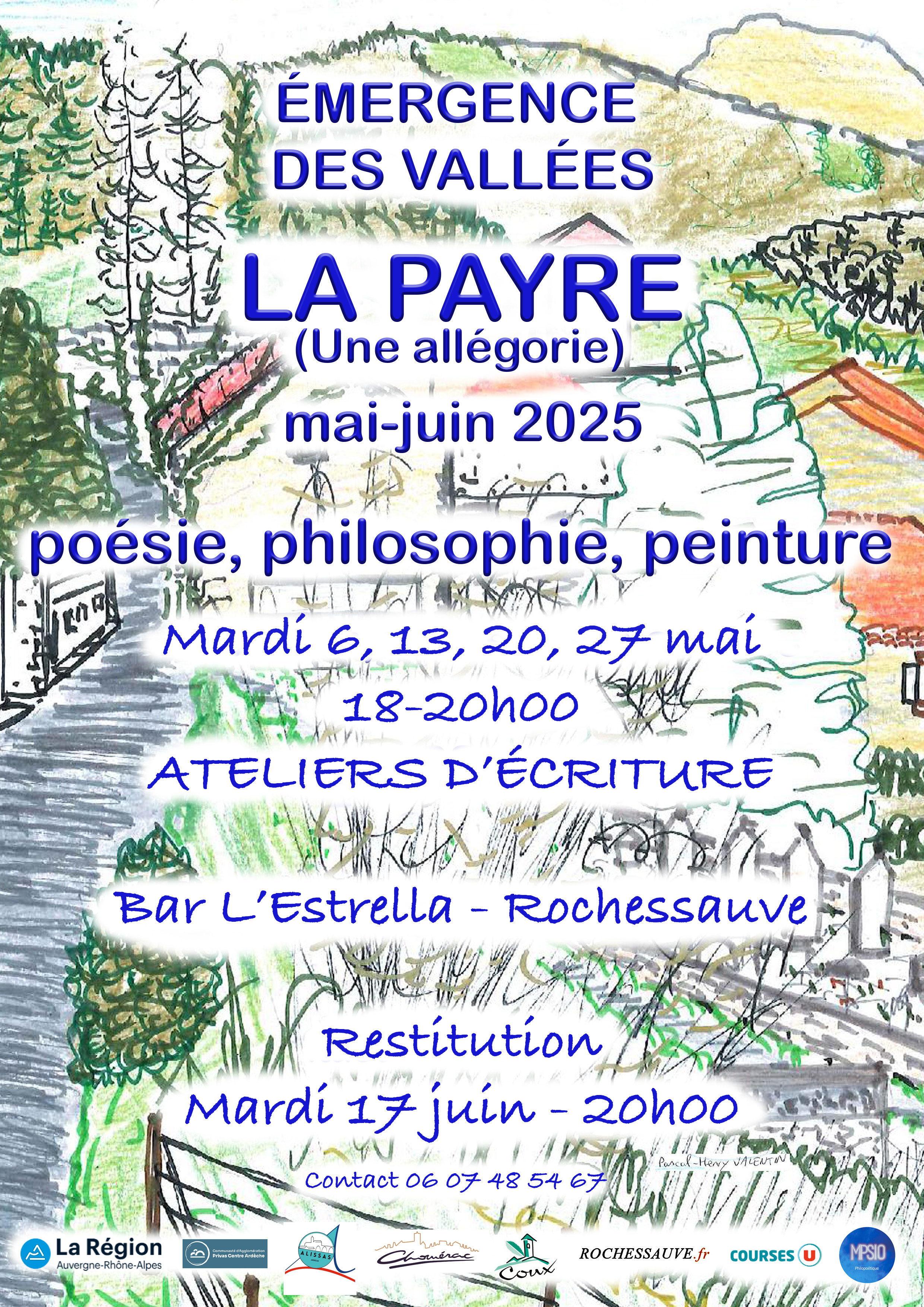 Events…Put it in your diary : Émergence des Vallées : La Payre - Ateliers d'écriture