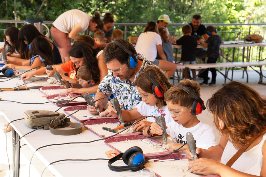 Ateliers extraction de fossiles