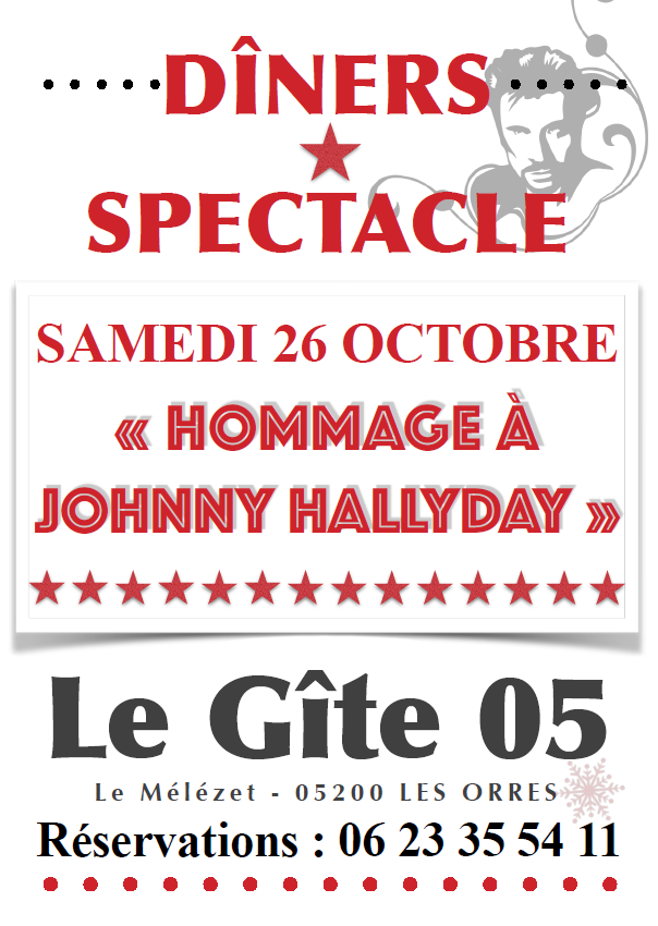 Dîner spectacle en hommage à Johnny Halliday