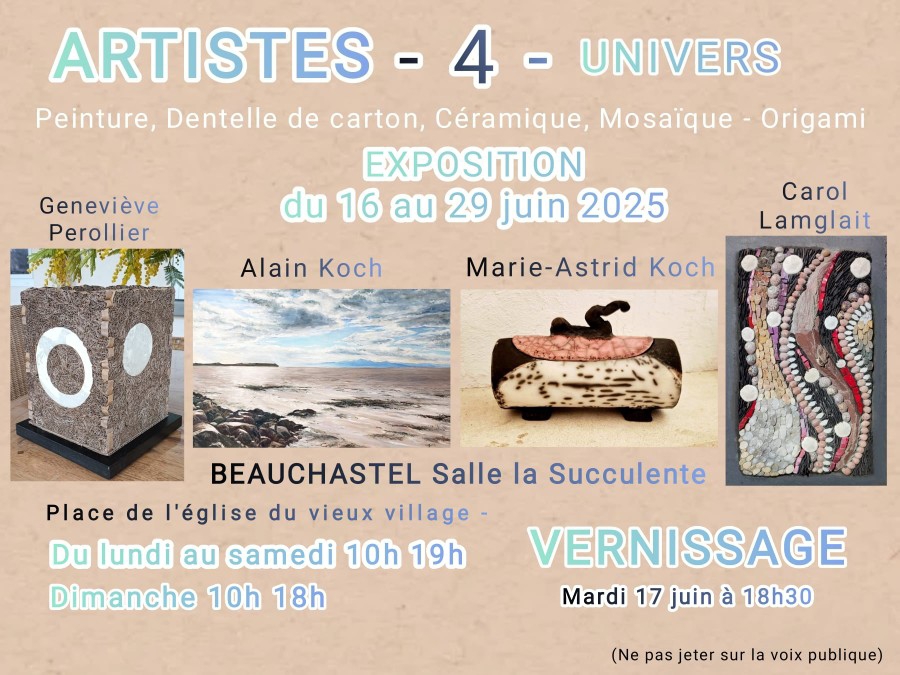 Exposition 4 artistes_Beauchastel