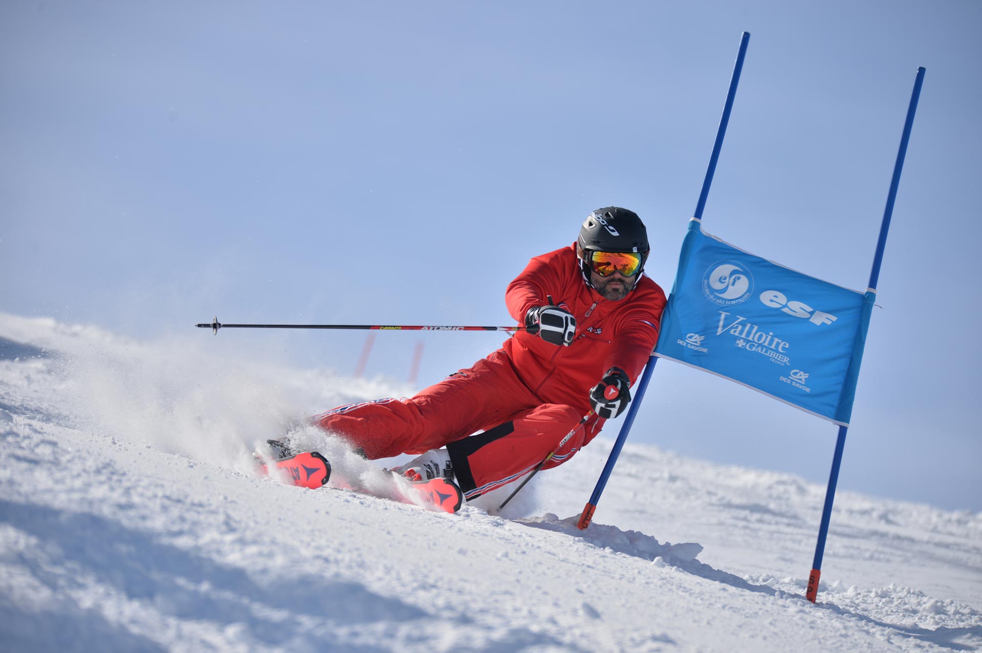 Cravate Vintage ESF École Du Ski Français - 100% Soie - Multicolore - Homme
