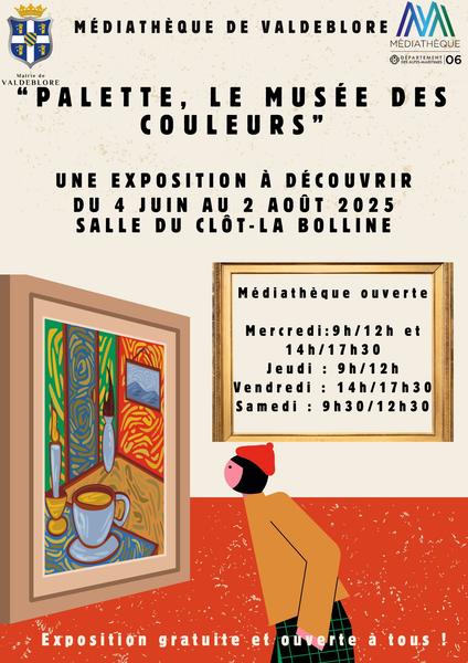 Exposition "Palette - Le musée des couleurs" Médiathèque Valdeblore_Valdeblore