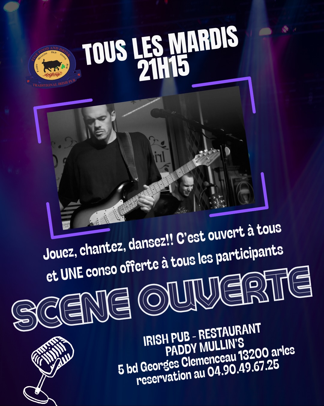 Open stage and cheese party at Paddy Mullin’s