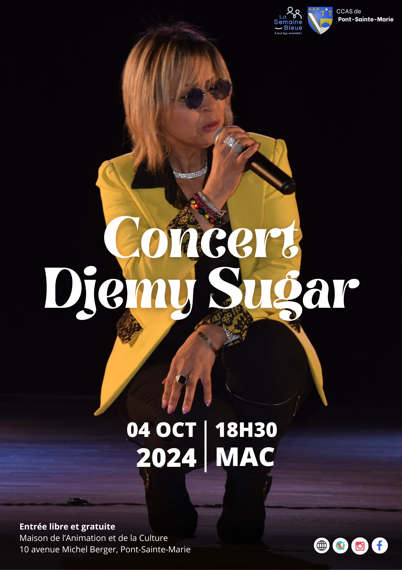 DJEMY SUGAR EN CONCERT Le 4 oct 2024