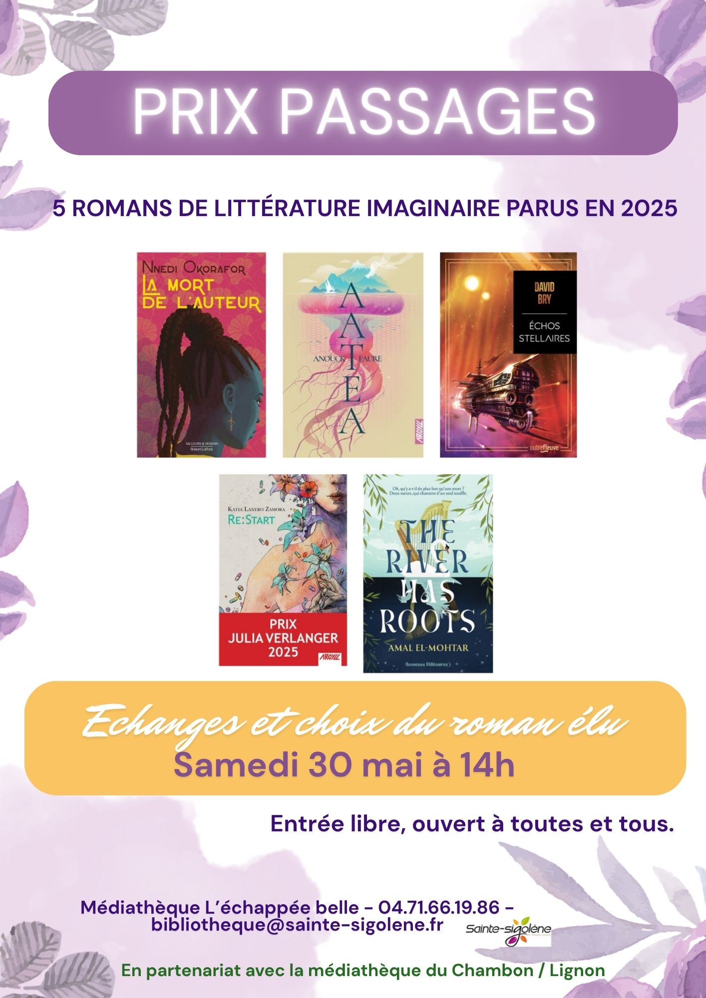 Prix de l’imaginaire Passages