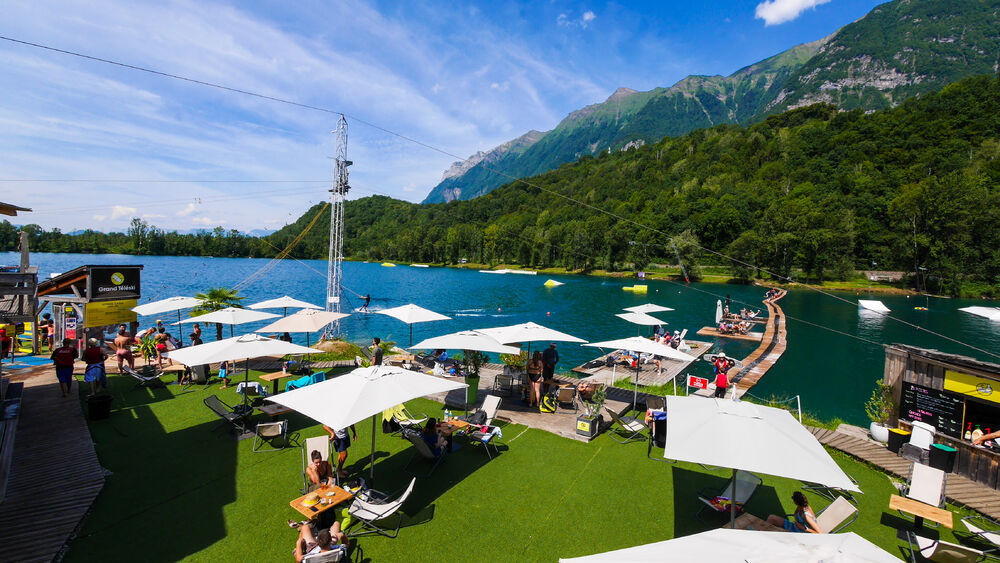 Vue en hauteur de la base