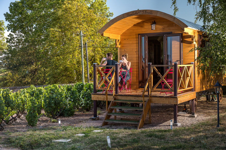 Roulotte au Domaine Christophe Savoye