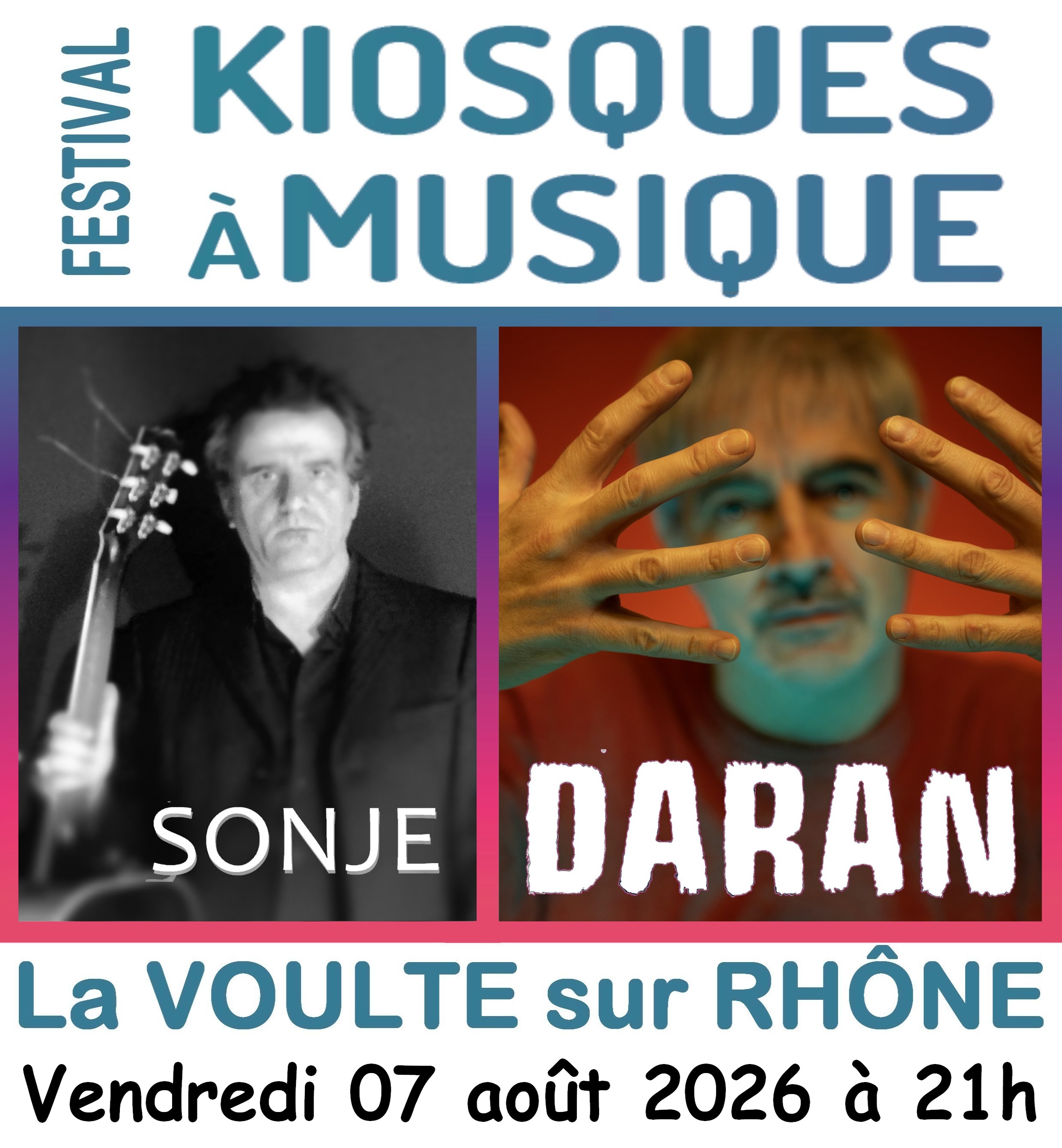 Festival "Kiosques à musique" #38 - Concerts : "Sonje" et "Daran"