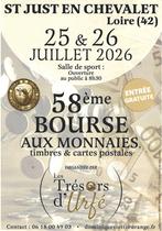 58ème bourse aux monnaies, timbres, cartes postales et vide-greniers_Saint-Just-en-Chevalet