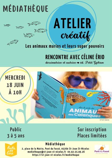 Atelier créatif avec une auteure-dessinatrice_Saint-Jean-Saint-Nicolas