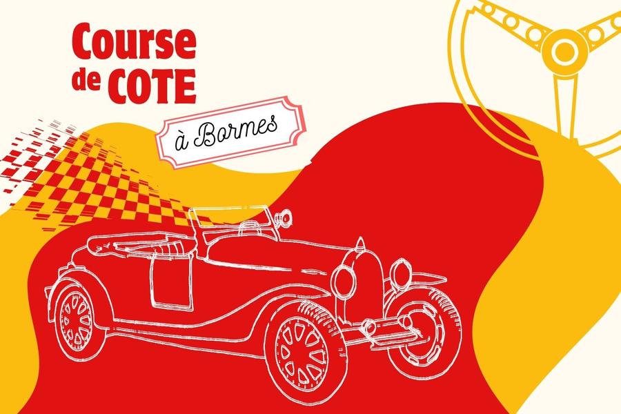 Atelier - Affiche de course automobile à Bormes_Bormes-les-Mimosas