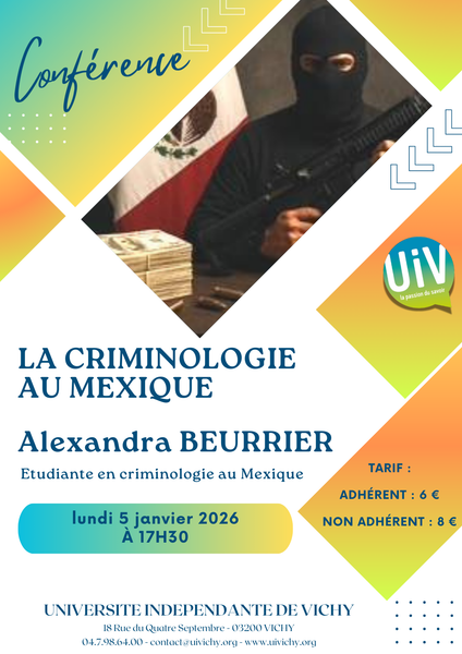 Conférence : La criminologie au Mexique