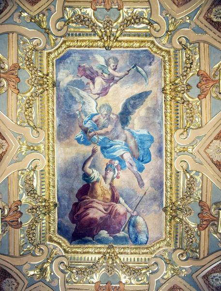 La Sagesse défiant le Temps et la Mort, plafond de la chapelle
