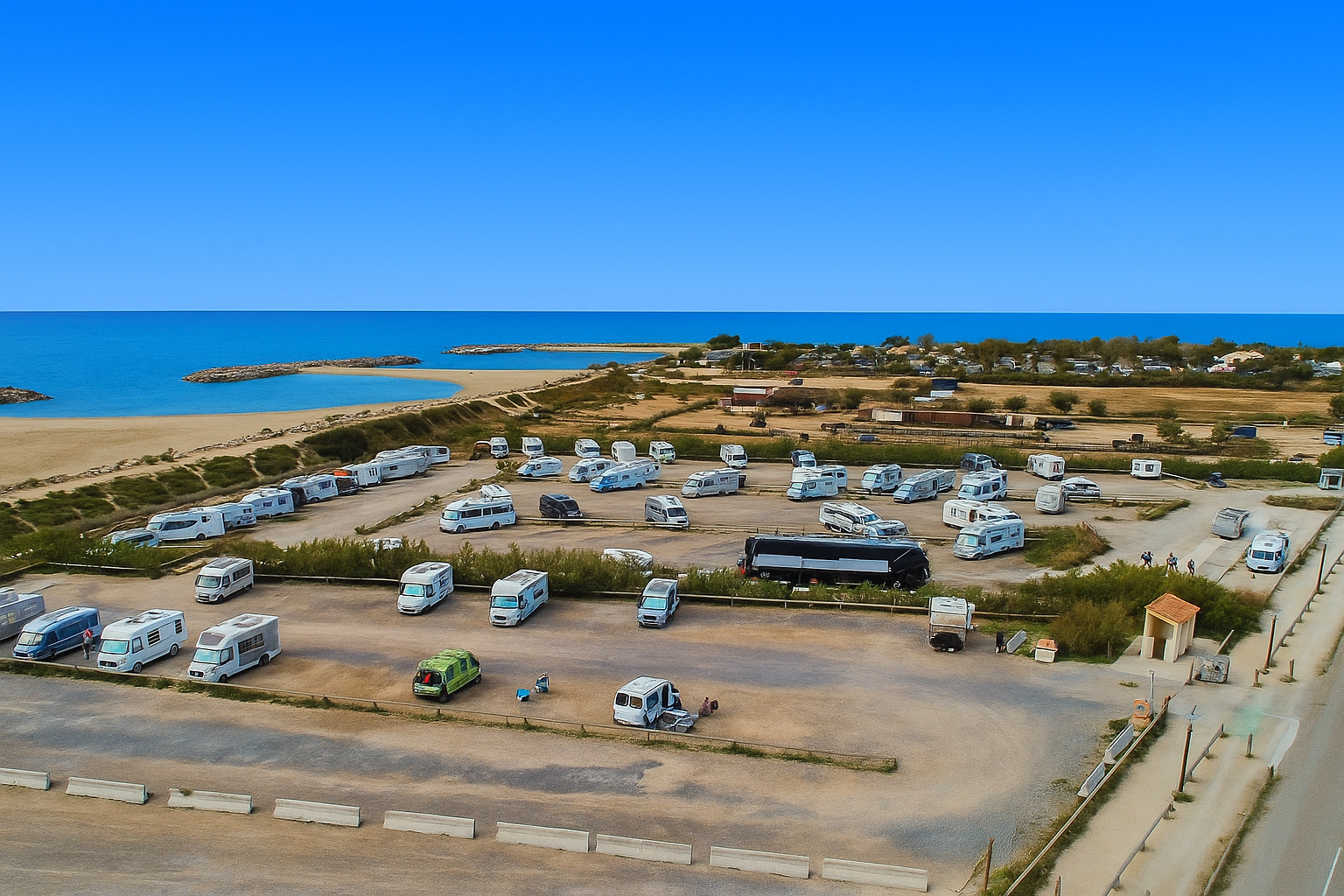 Aire de camping-cars Plage Ouest