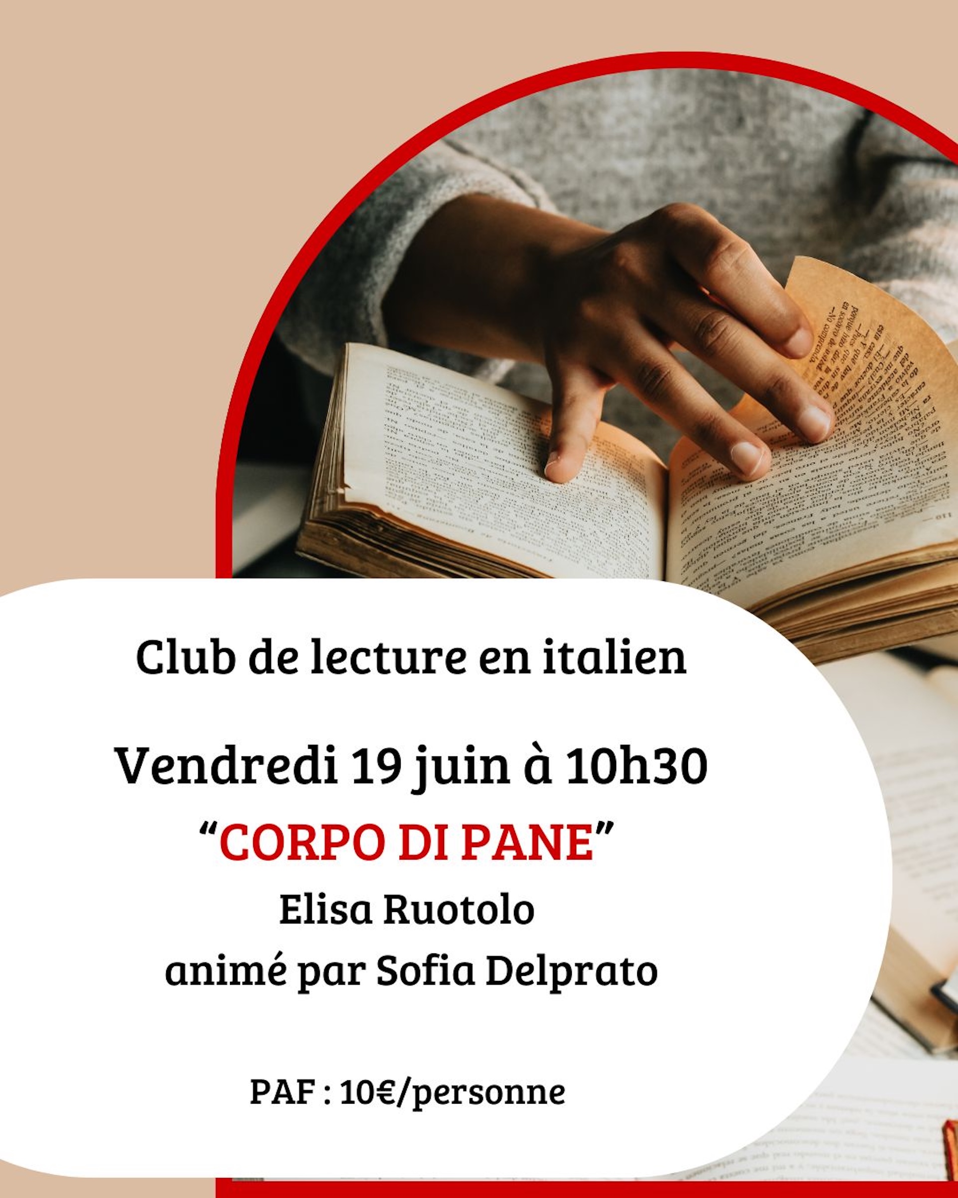 Club de lecture en italien :