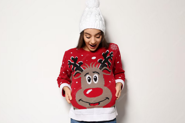 Pull moche de noël