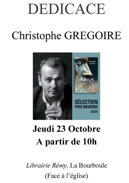 Séance de dédicaces : Christophe Grégoire