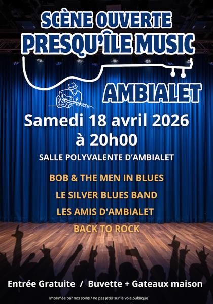 Scène ouverte - presqu'île music Ambialet