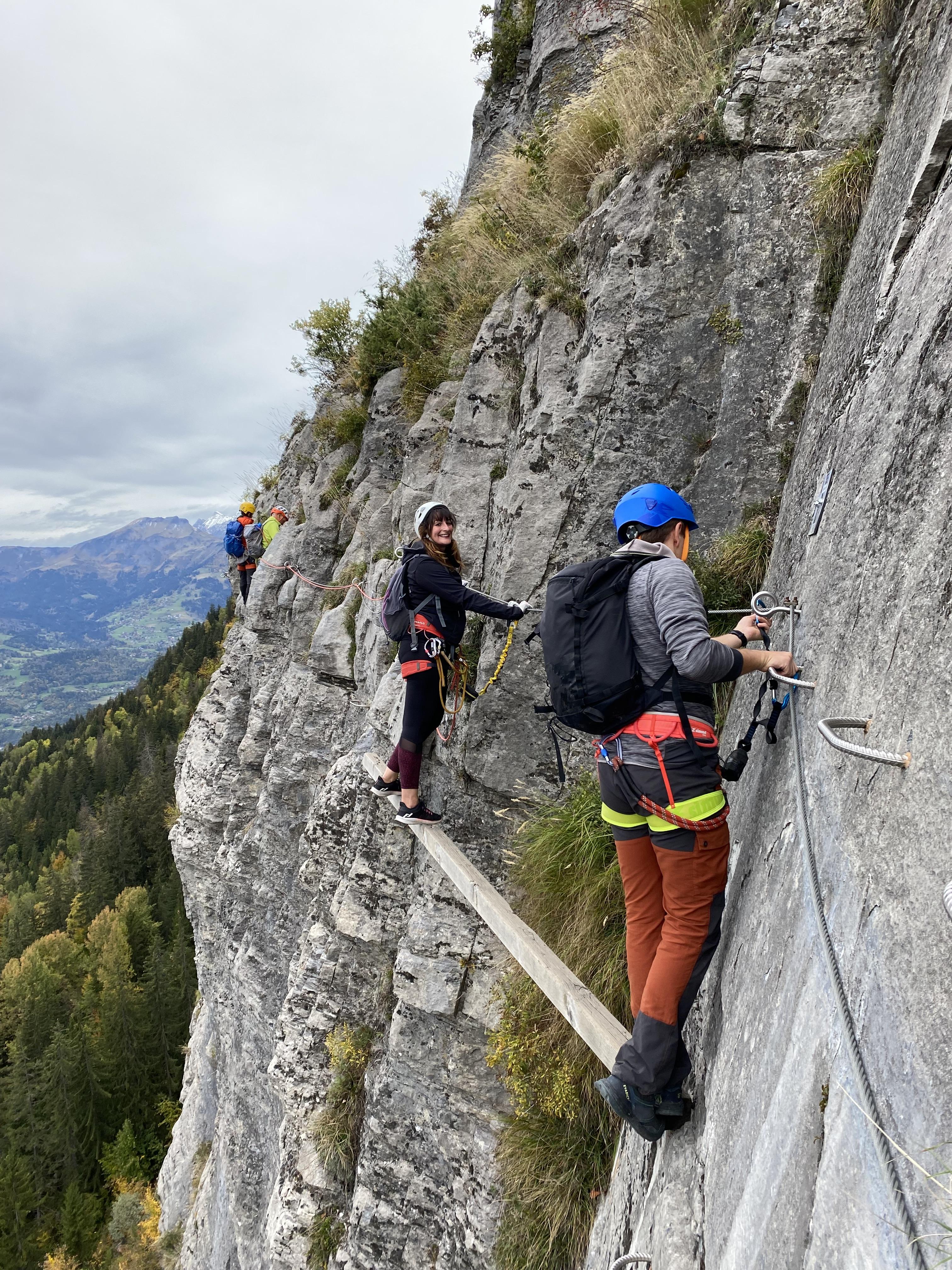 Via Ferrata With Vincent Guide From The Passy Mountain Office Via Ferrata With Vincent Guide From The Passy Mountain Office