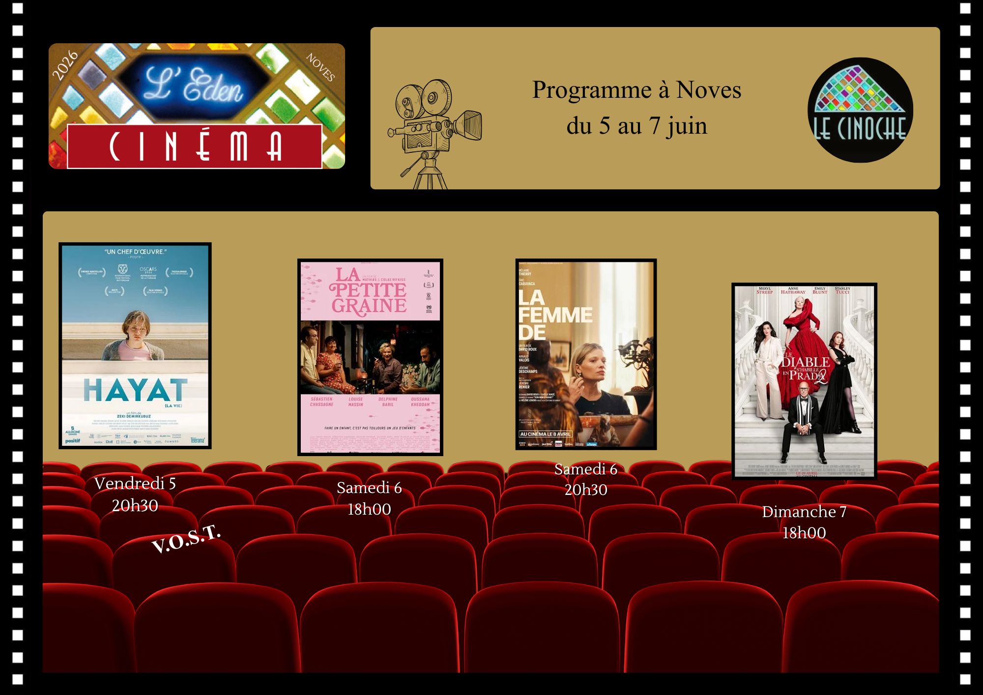 Programme Cinéma de l'Eden