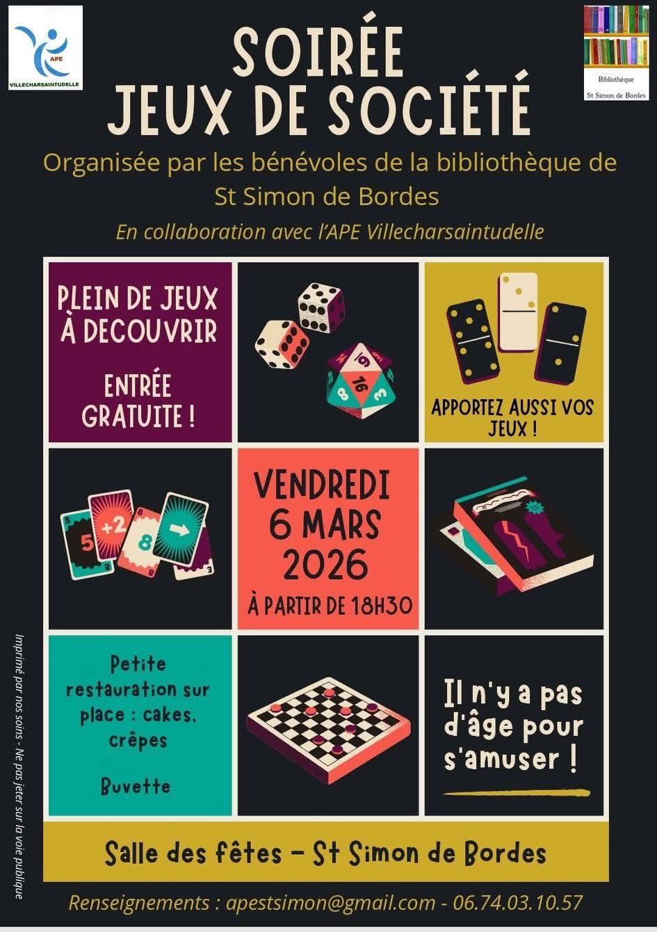 Soirée jeux de société