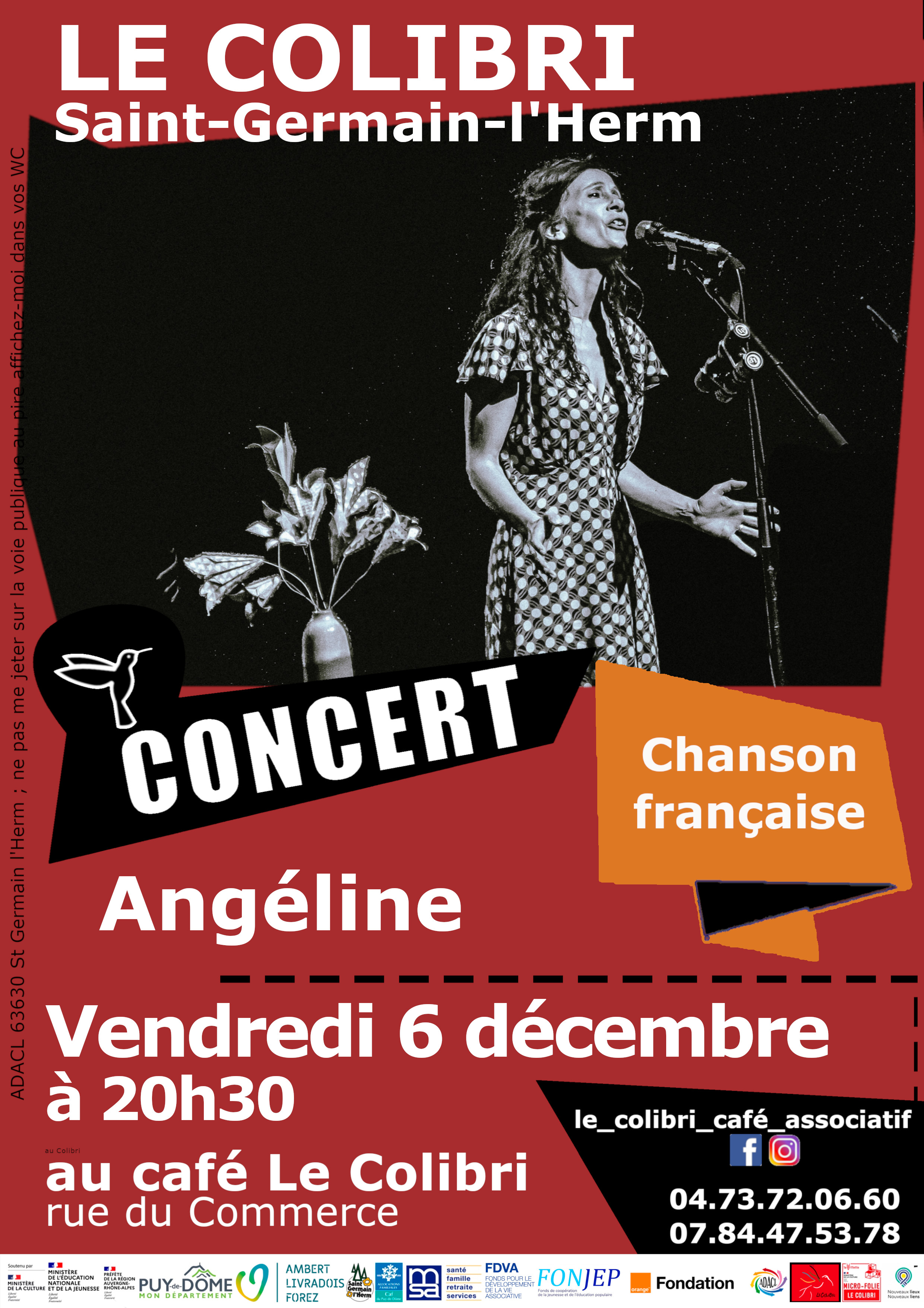 Concert d’Angéline – Chansons françaises // Saint-Germain-L’Herm