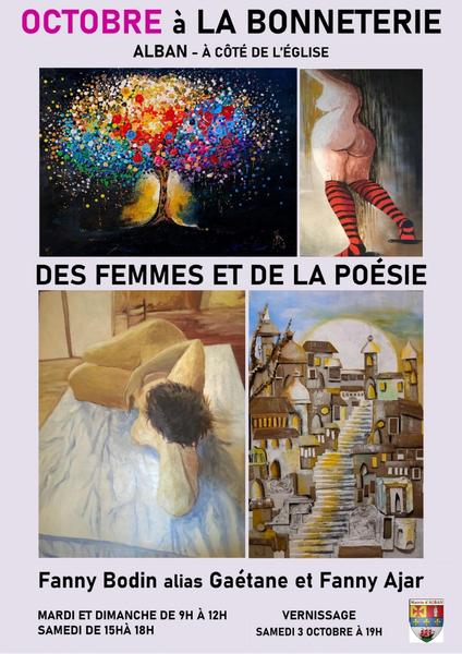 Exposition « Des femmes et de la poésie » à la Bonneterie