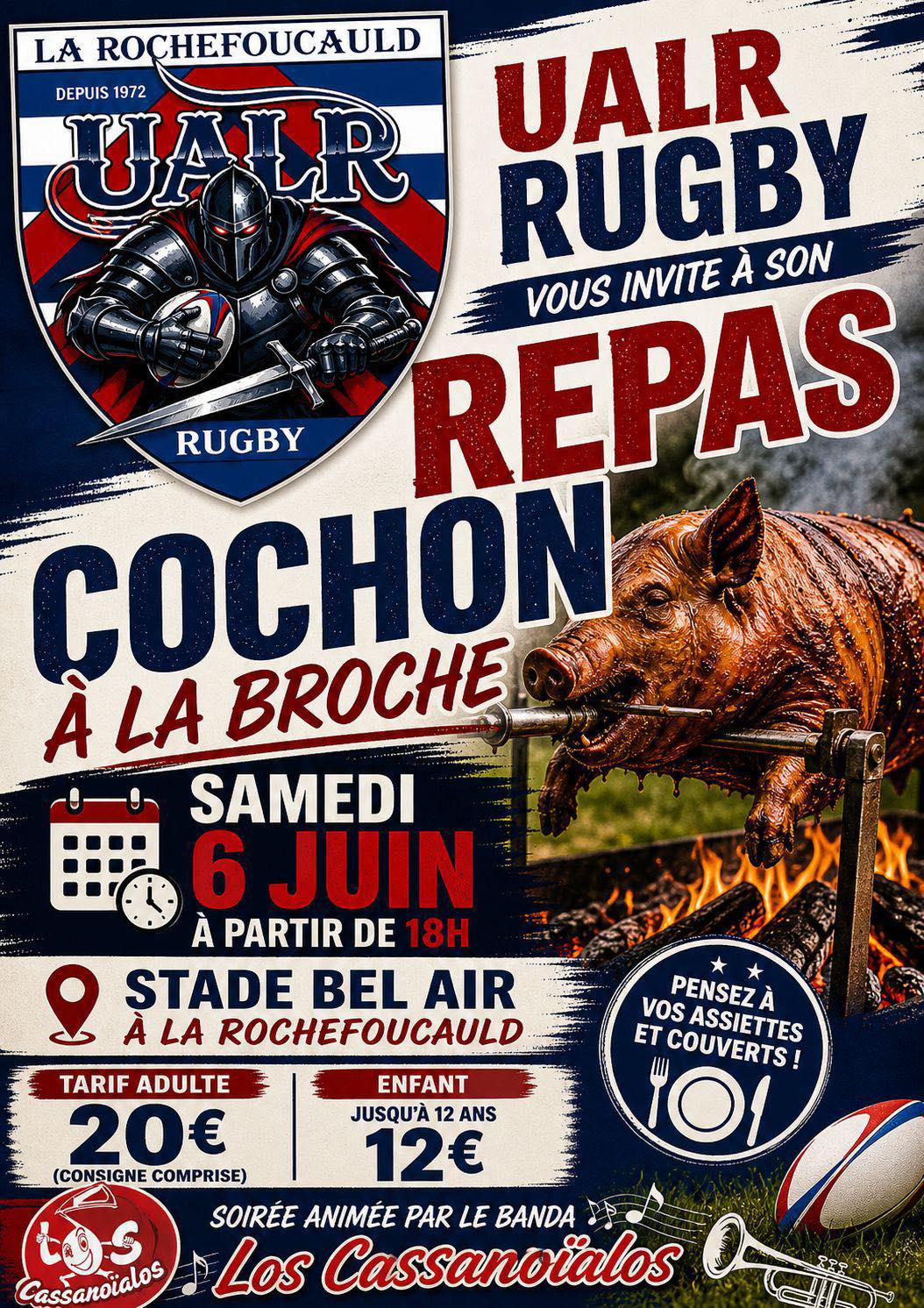 Repas cochon à la broche