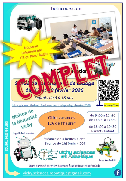 Stages robotique et programmation