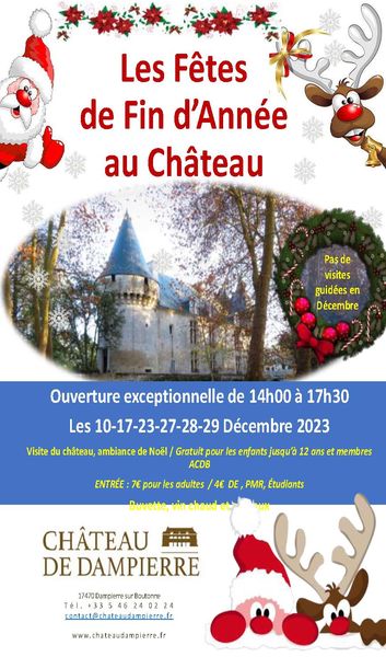 Les fêtes de fin dannées au Château de Dampierre-sur-Boutonne