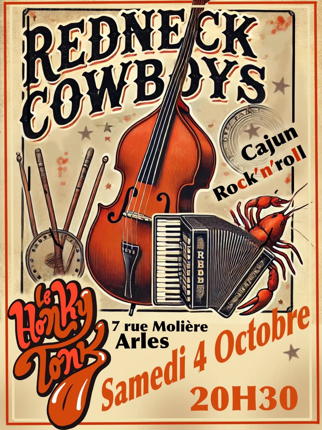 Concert Redneck Cowboys à Honky Tonk