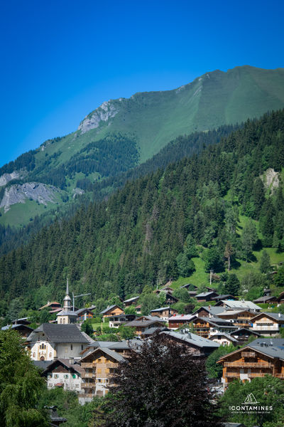 Village des Contamines Montjoie en été
