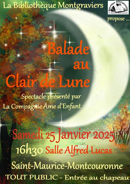 Balade au Clair de lune, spectacle de la Compagnie âme d'enfant