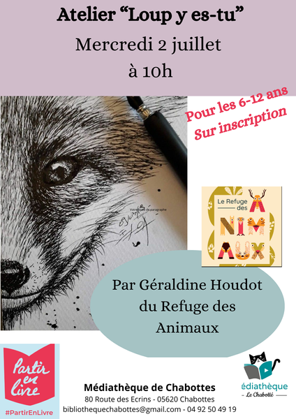 Atelier créatif 'Loup y es-tu'_Chabottes - © Mediathèque le Chabotté Atelier créatif 'Loup y es-tu'_Chabottes - © Mediathèque le Chabotté