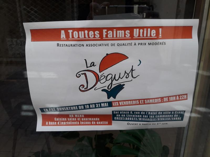 Restaurant associatif La Dégust'_Crest